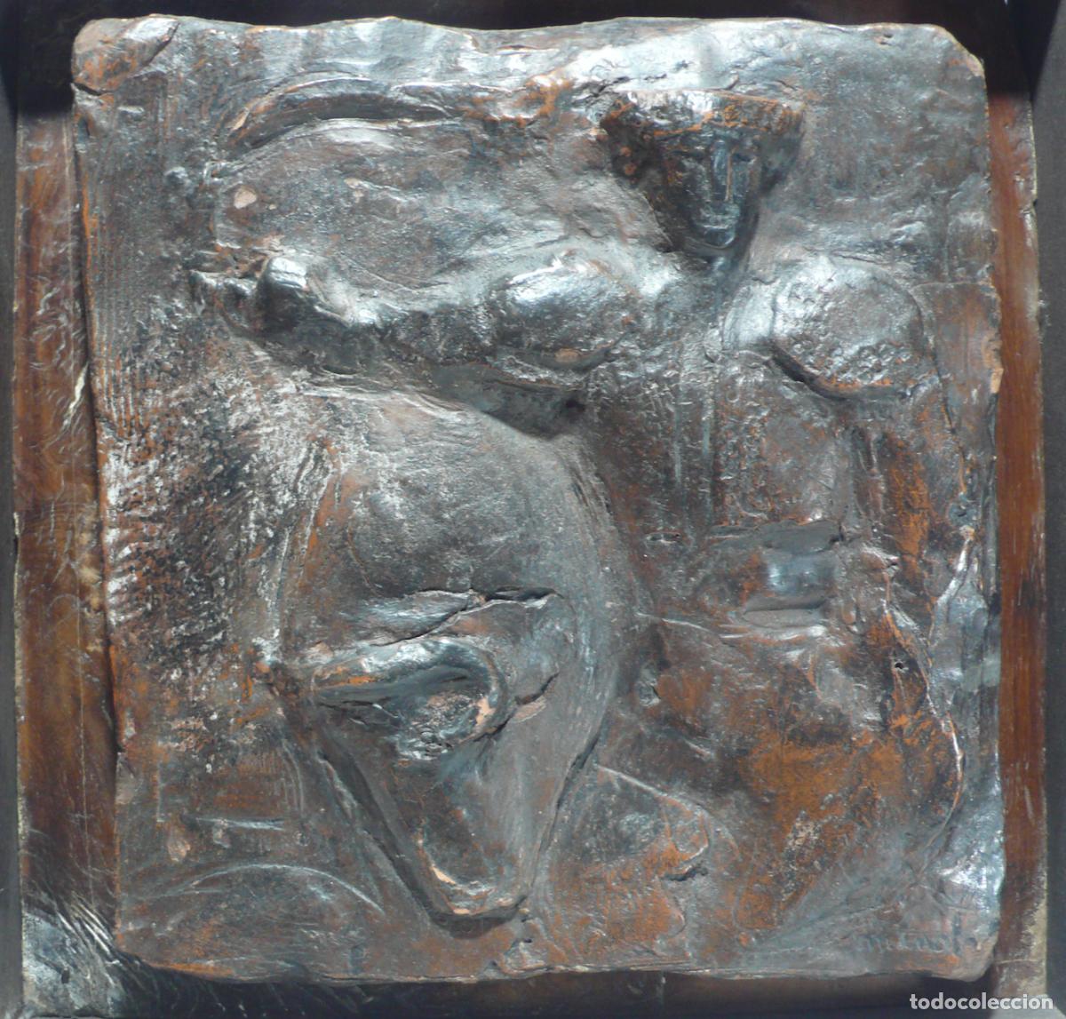 Arte: PLACA EN TERRACOTA DE TORERO - Foto 2