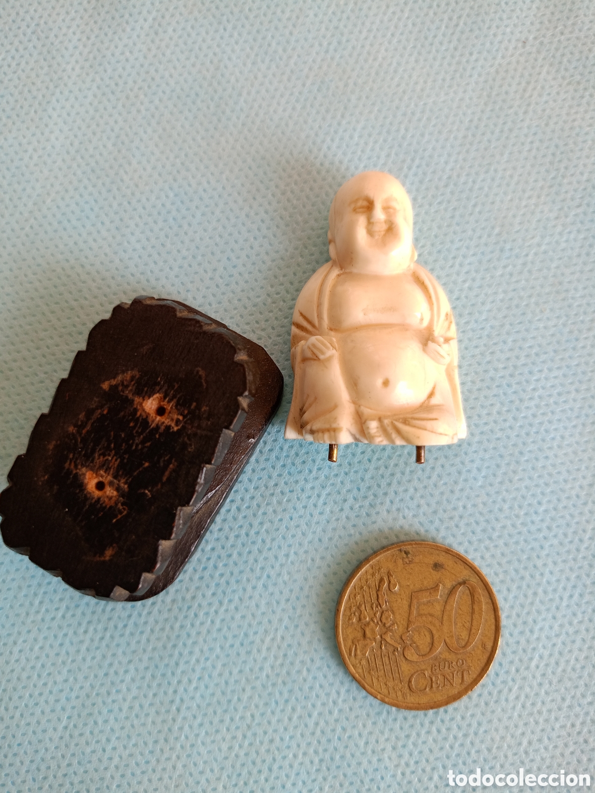 Arte: NETSUKE BUDA FELIZ. SUERTE. - Foto 3