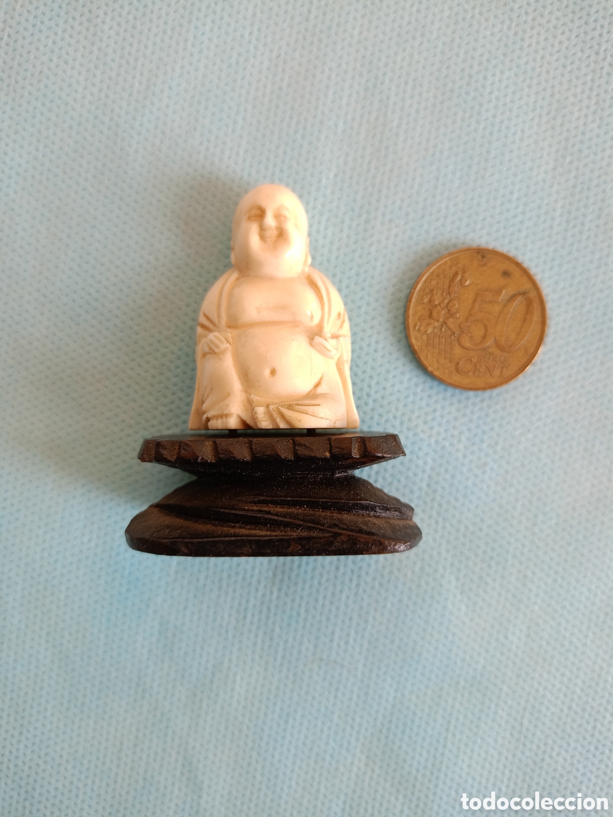 Arte: NETSUKE BUDA FELIZ. SUERTE. - Foto 1