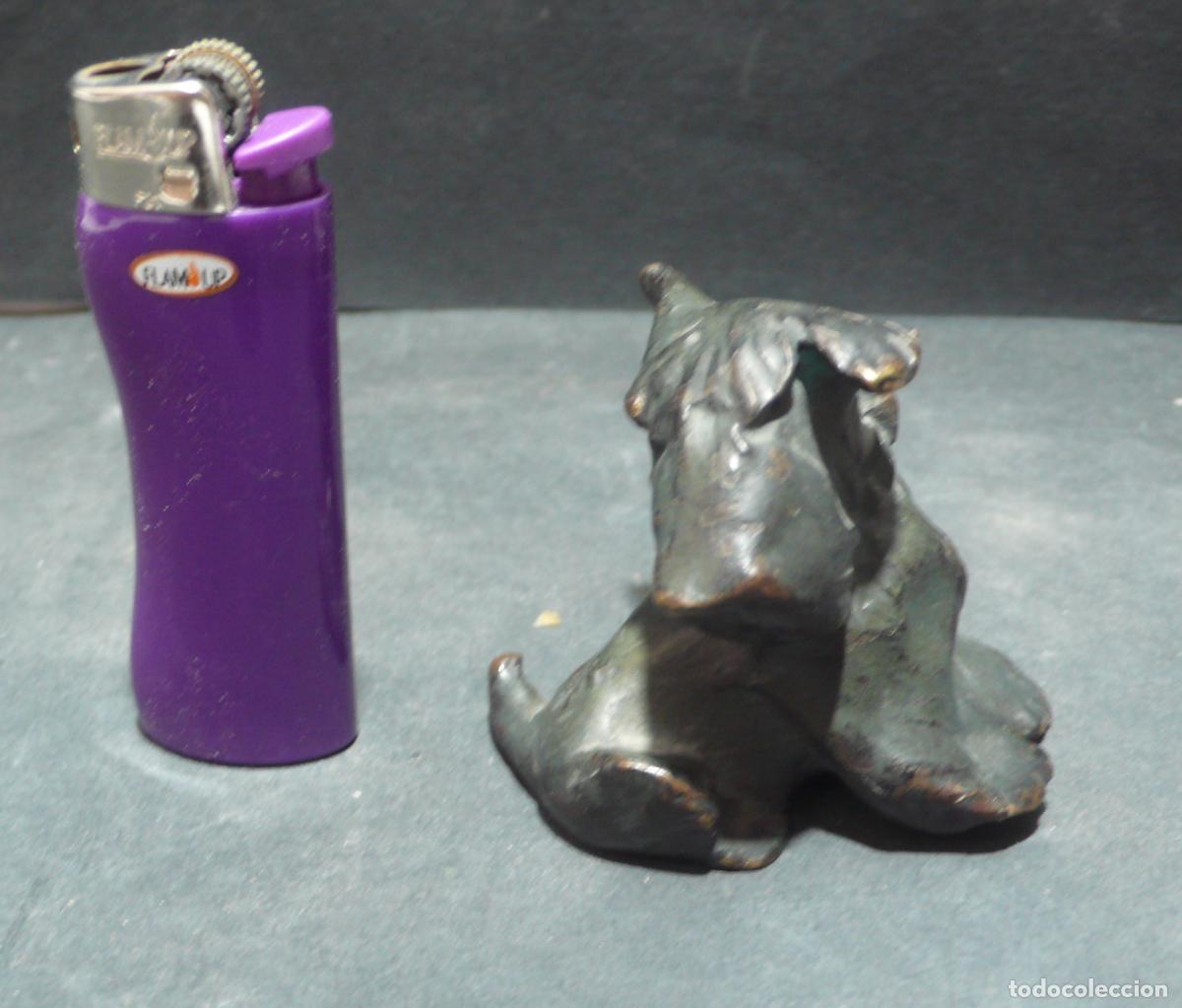 Arte: PEQUE&Ntilde;O PERRITO EN BRONCE - Foto 1