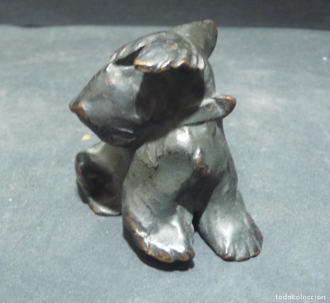 Arte: PEQUE&Ntilde;O PERRITO EN BRONCE - Foto 2