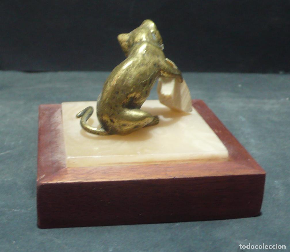 Arte: PEQUE&Ntilde;O RATON EN BRONCE - Foto 3