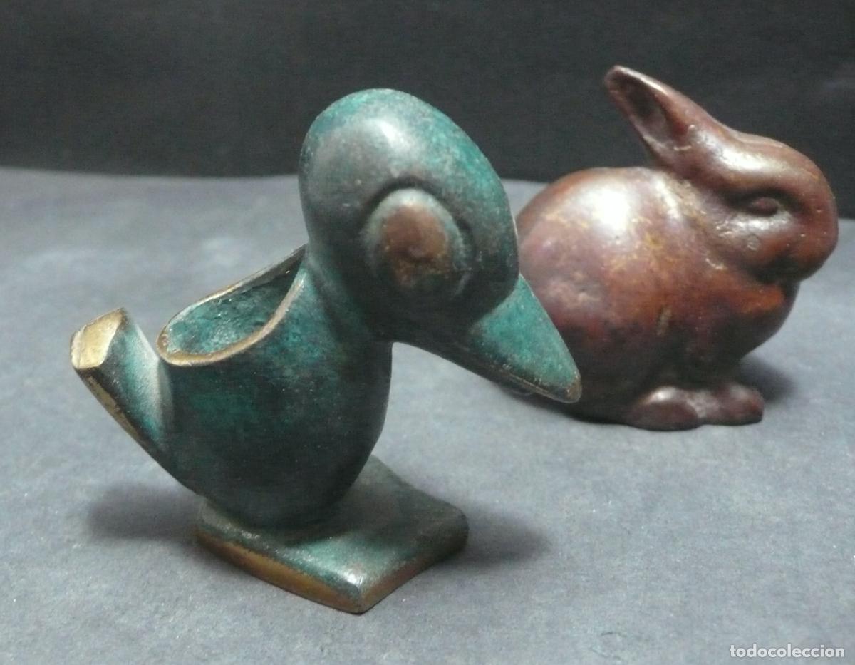 Arte: CUATRO ANIMALES EN BRONCE - Foto 5