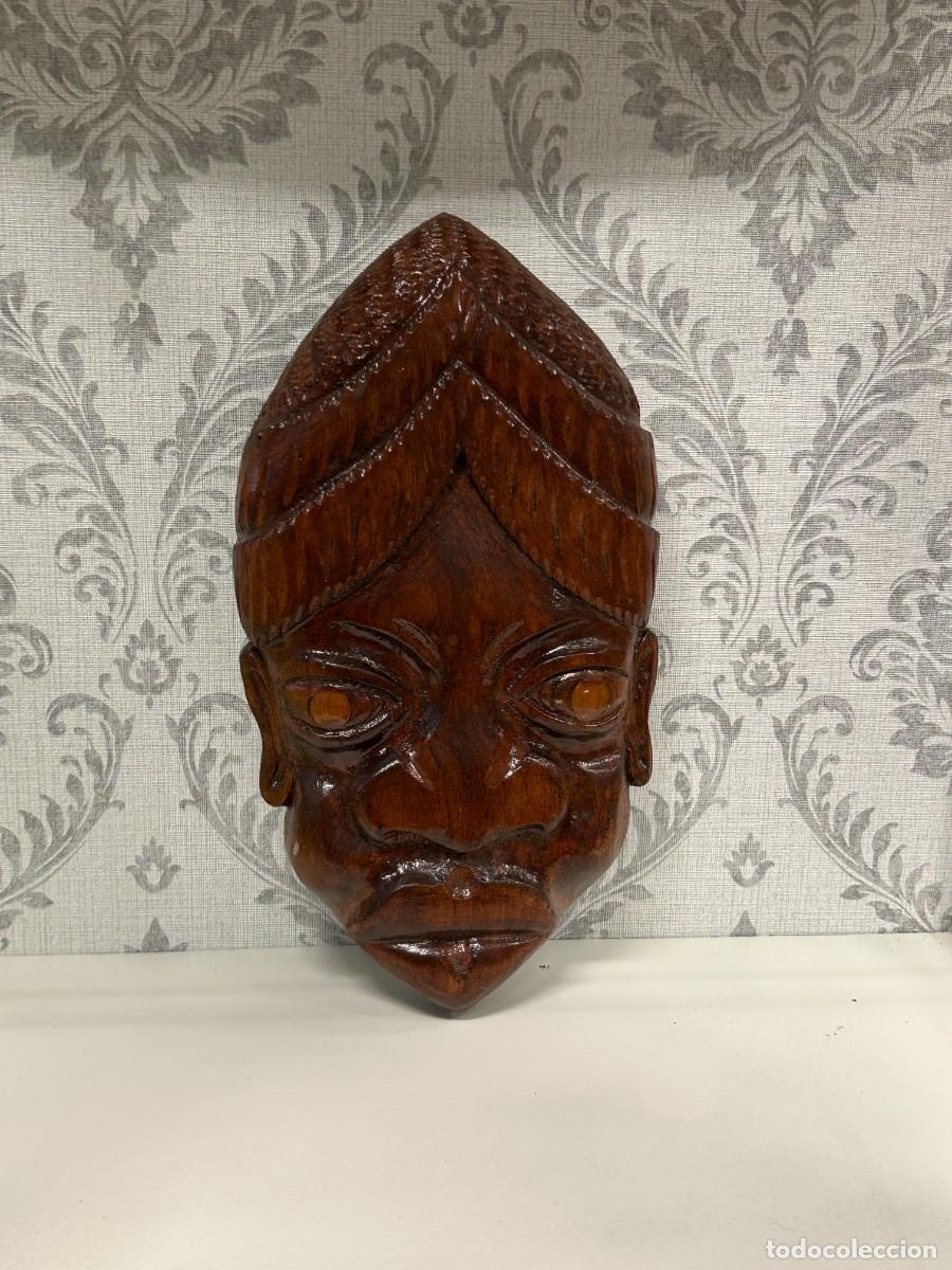 Arte: Rostro de madera tallada - Foto 2