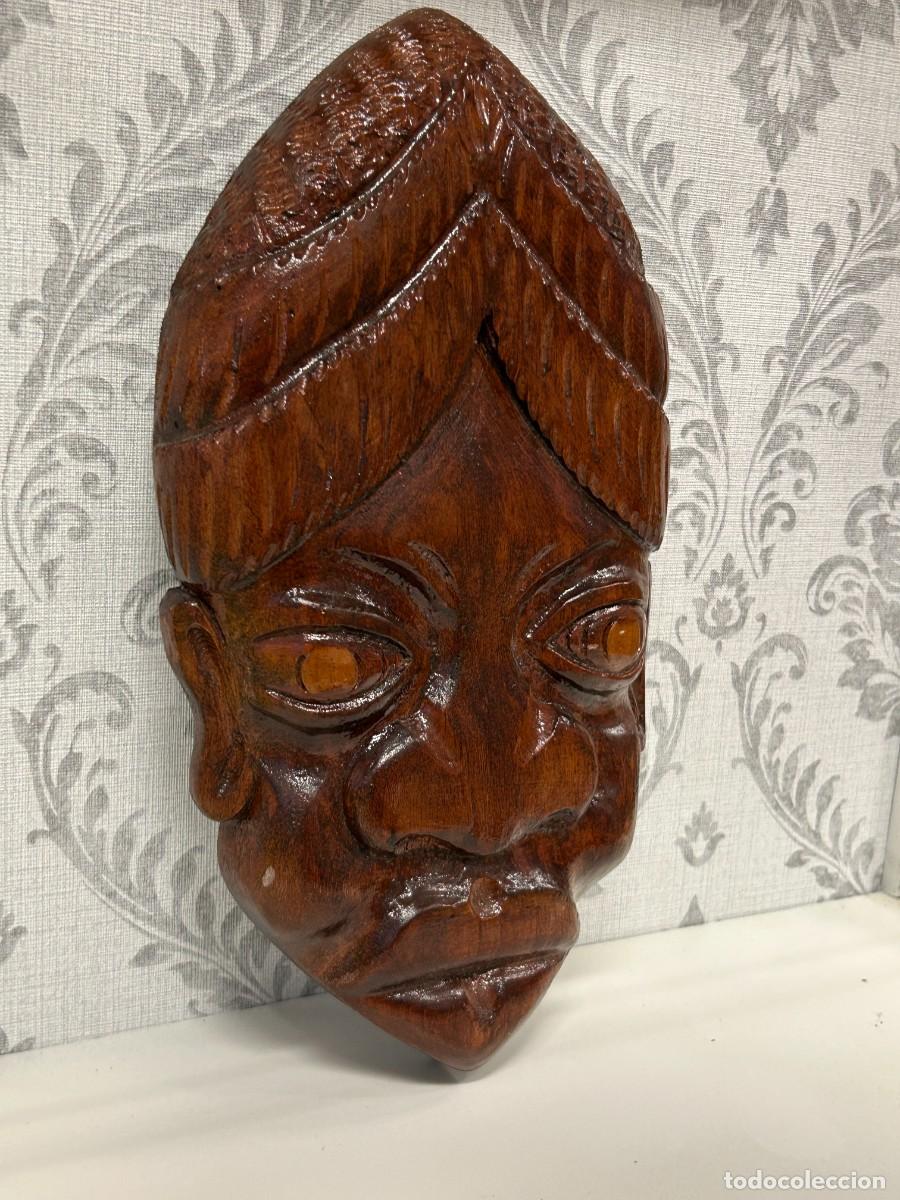 Arte: Rostro de madera tallada - Foto 3