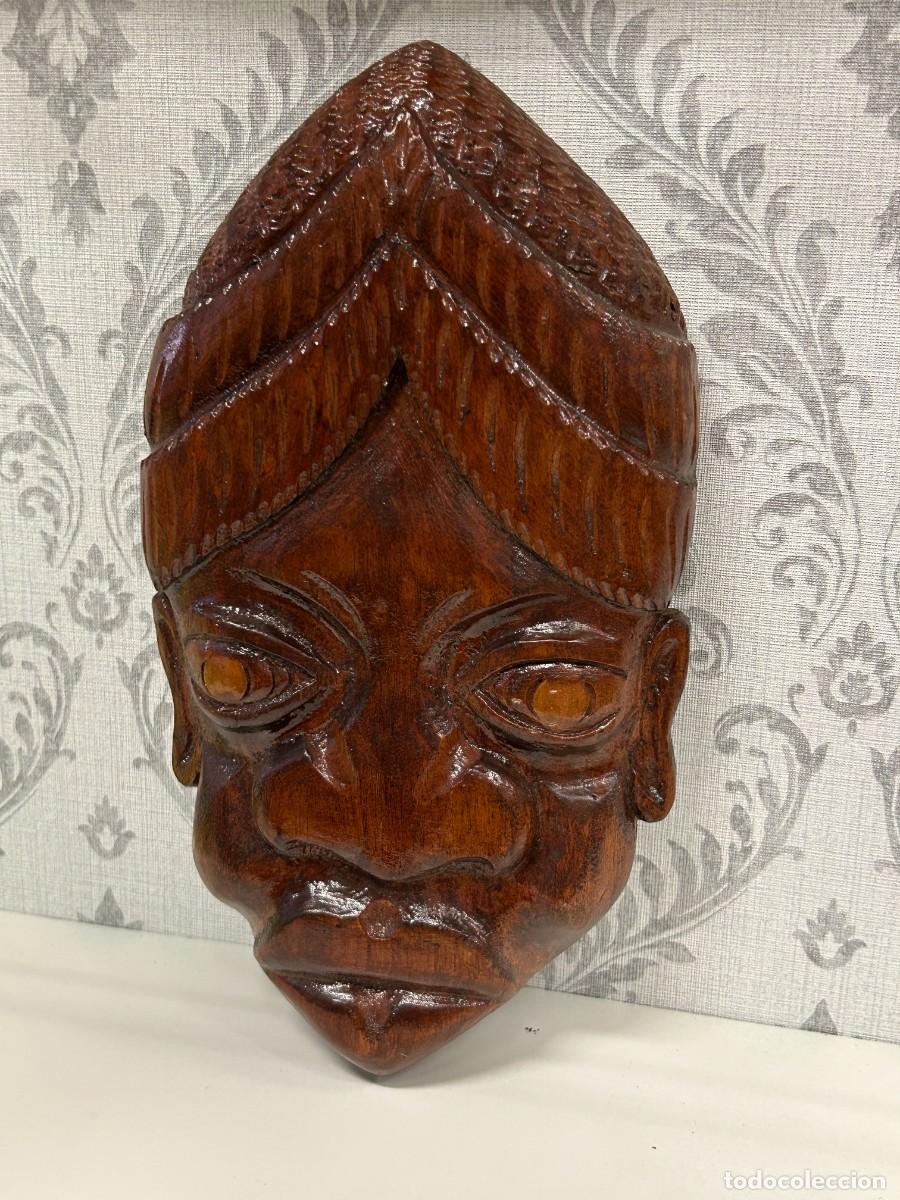 Arte: Rostro de madera tallada - Foto 4