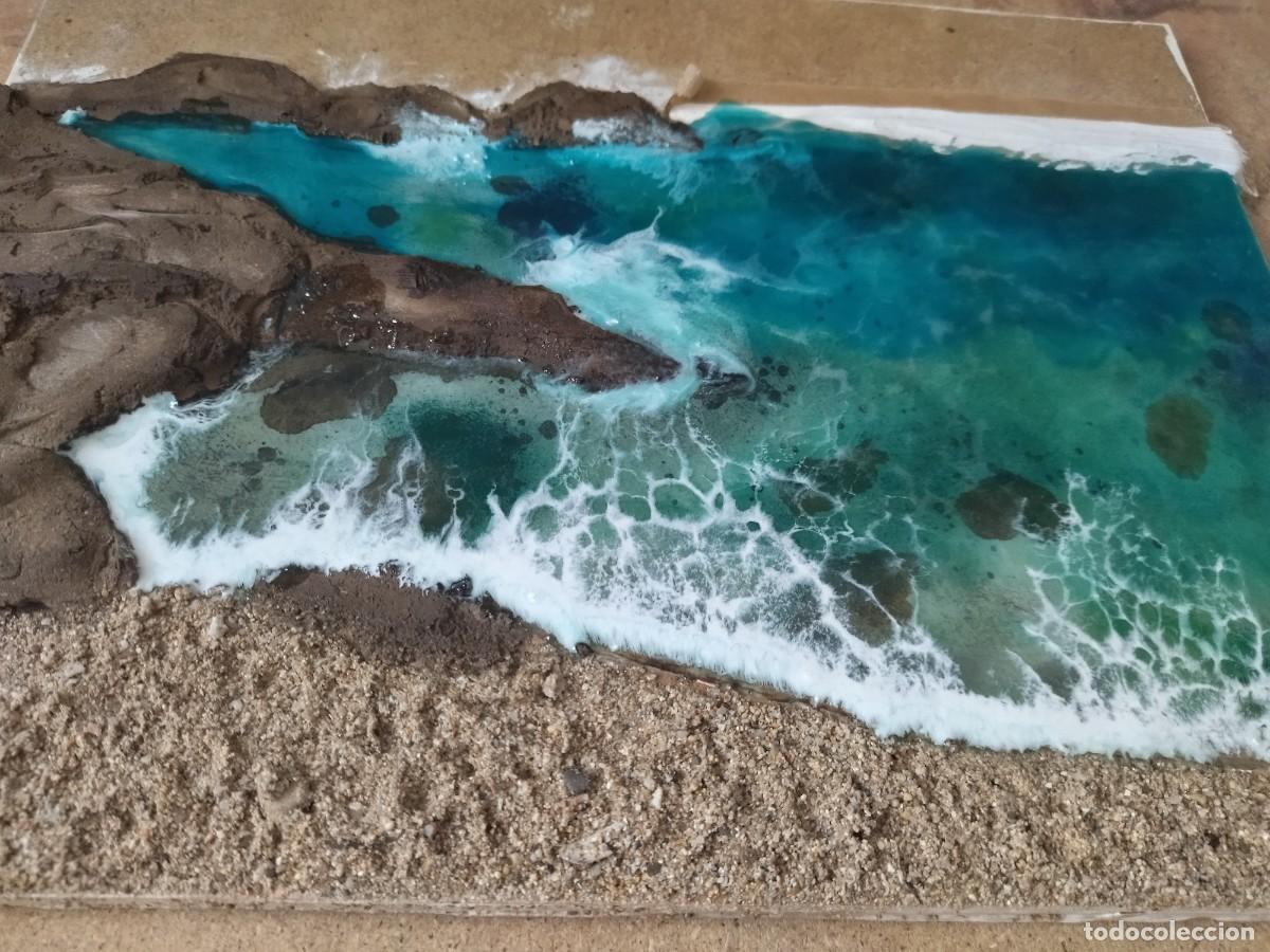 Arte: cuadro playa con arena - Foto 1