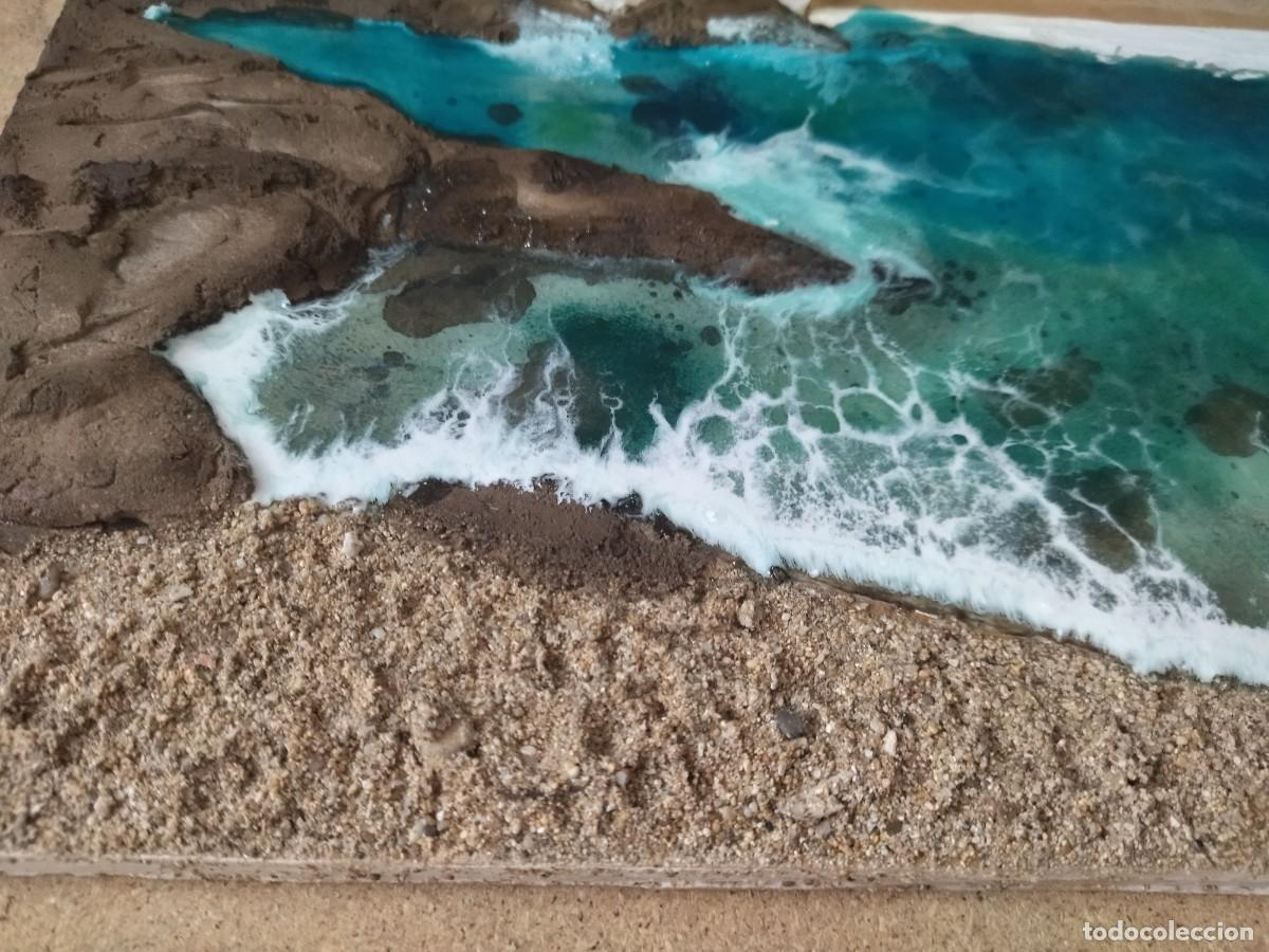 Arte: cuadro playa con arena - Foto 2