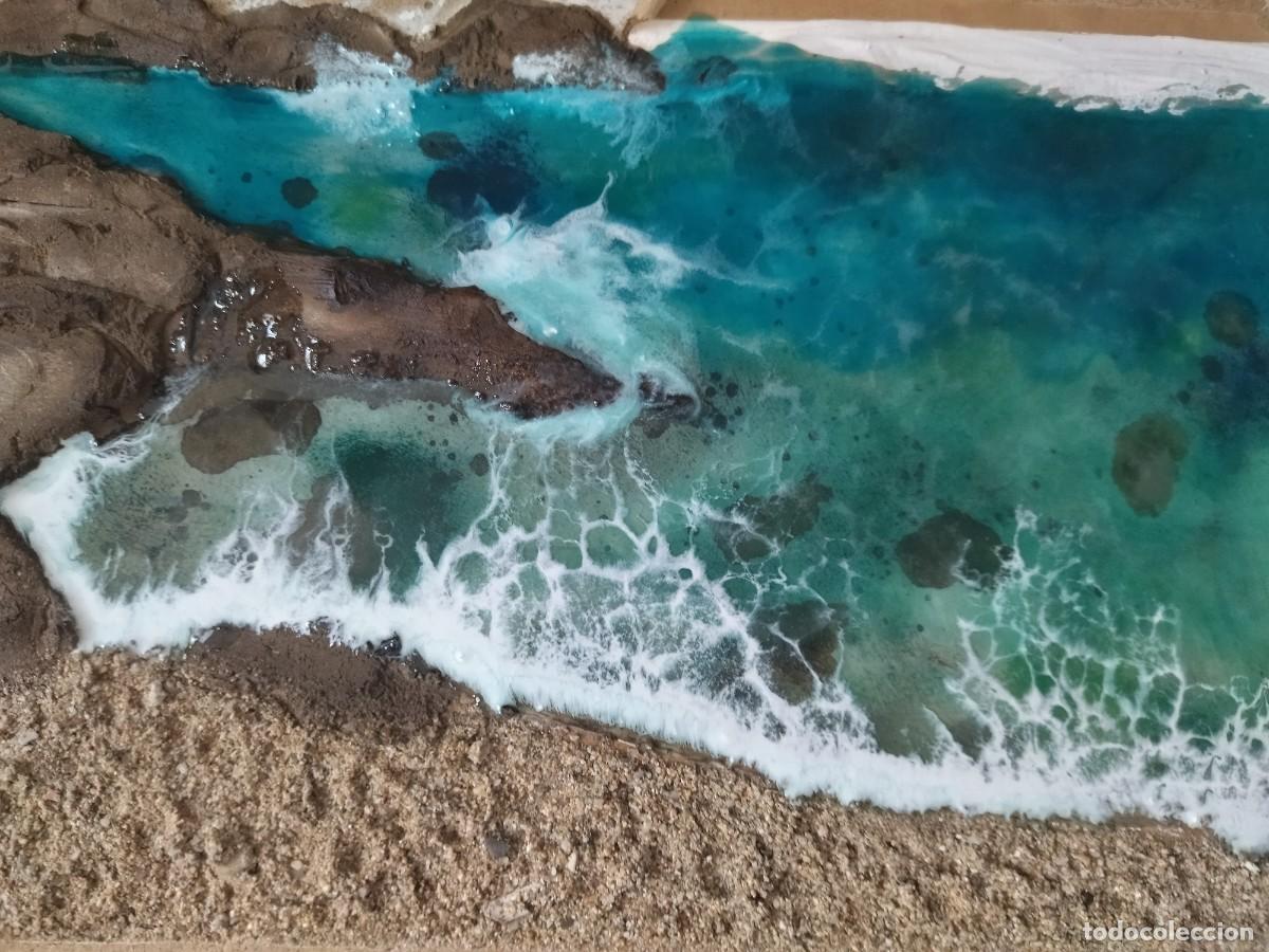 Arte: cuadro playa con arena - Foto 4
