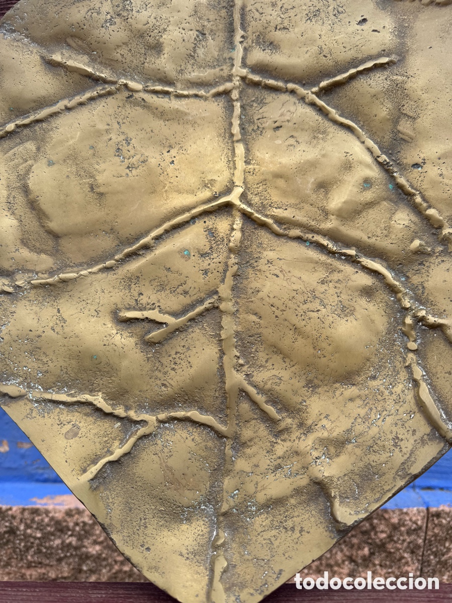 Arte: David Marshall - fuente con forma de hoja en bronce - Foto 3