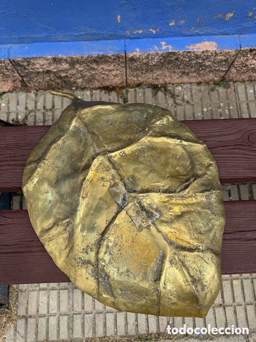 Arte: David Marshall - fuente con forma de hoja en bronce - Foto 9