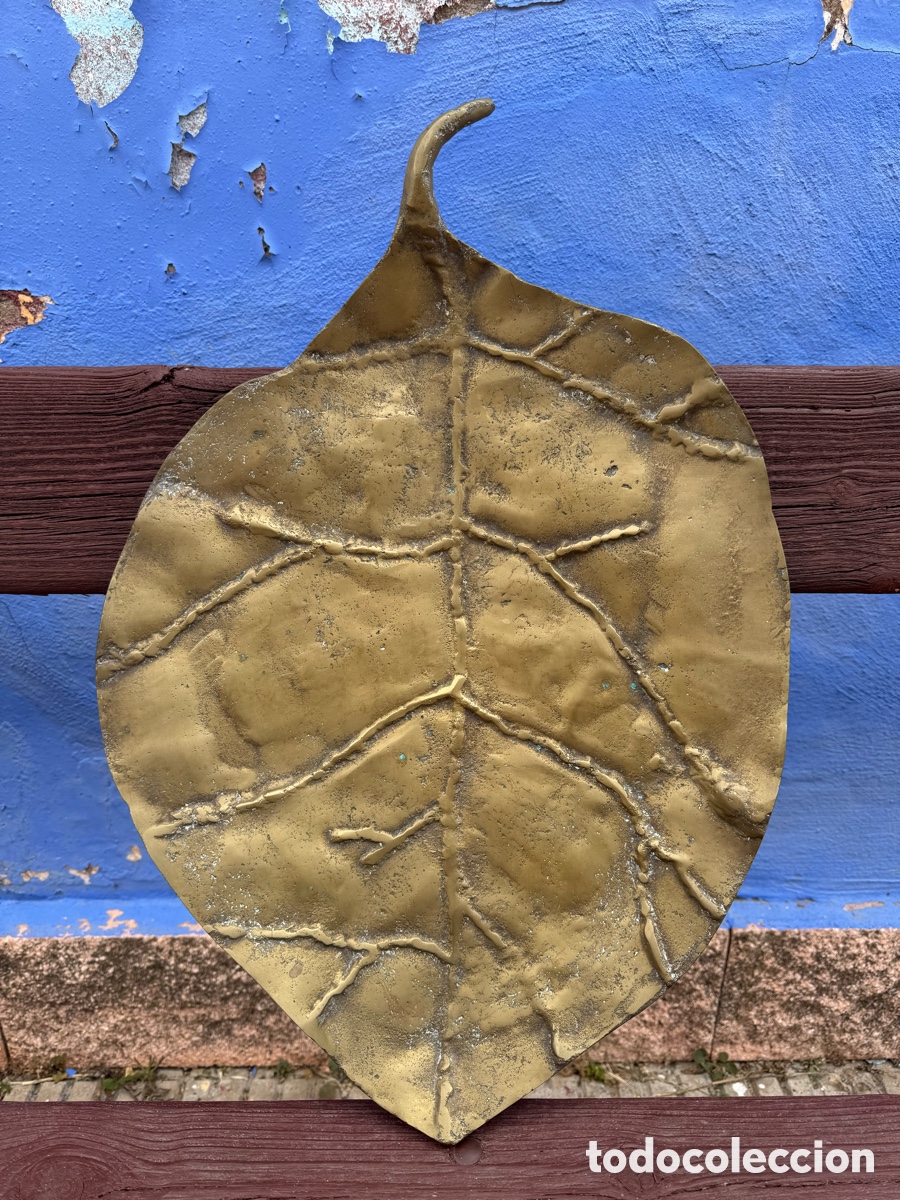 Arte: David Marshall - fuente con forma de hoja en bronce - Foto 1