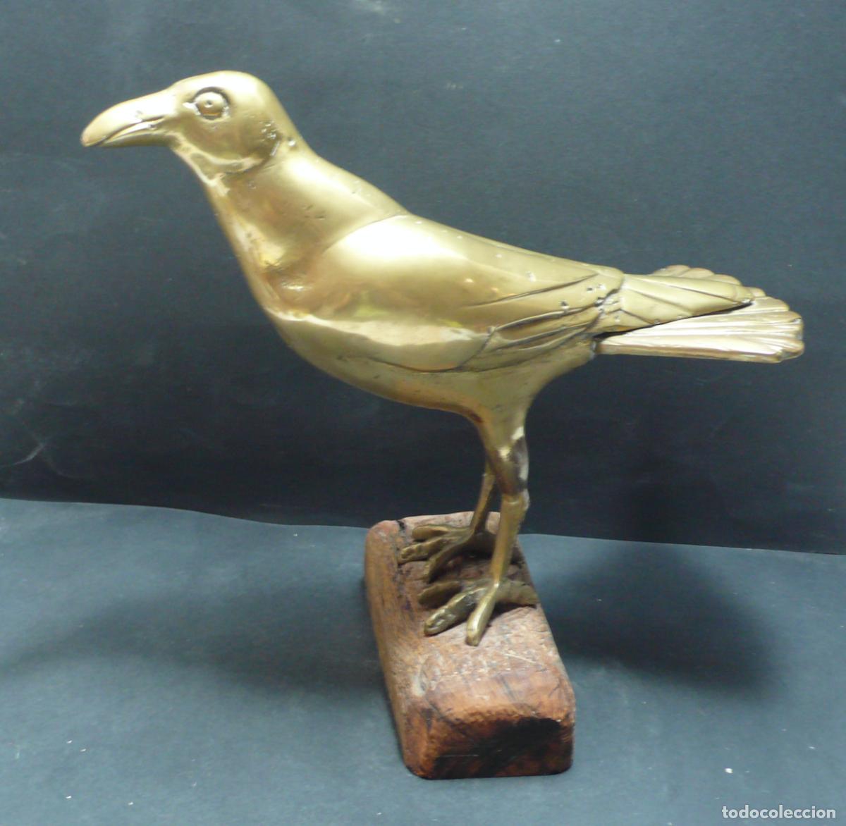 Arte: ESCULTURA DE PAJARO EN BRONCE - Foto 3