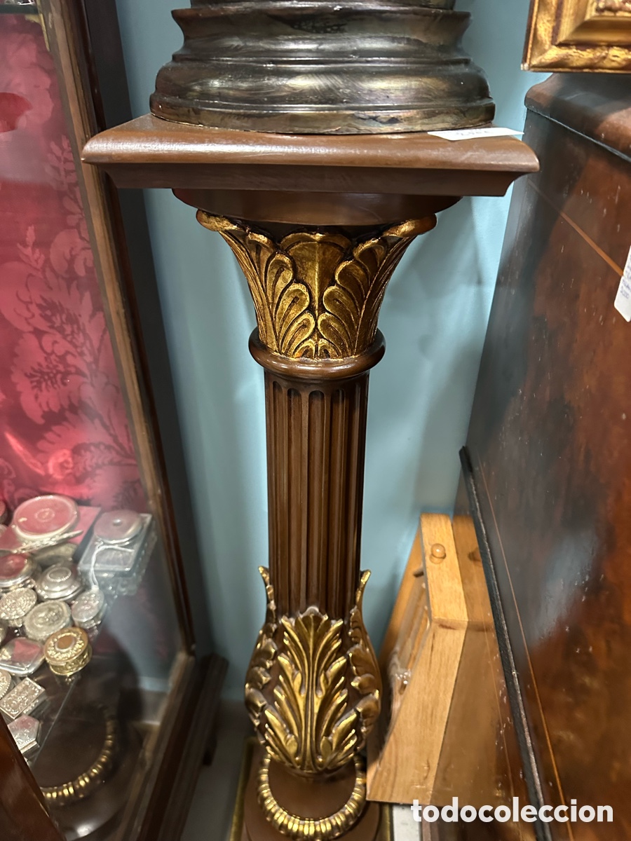 Arte: Peana y figura de bronce - Foto 5
