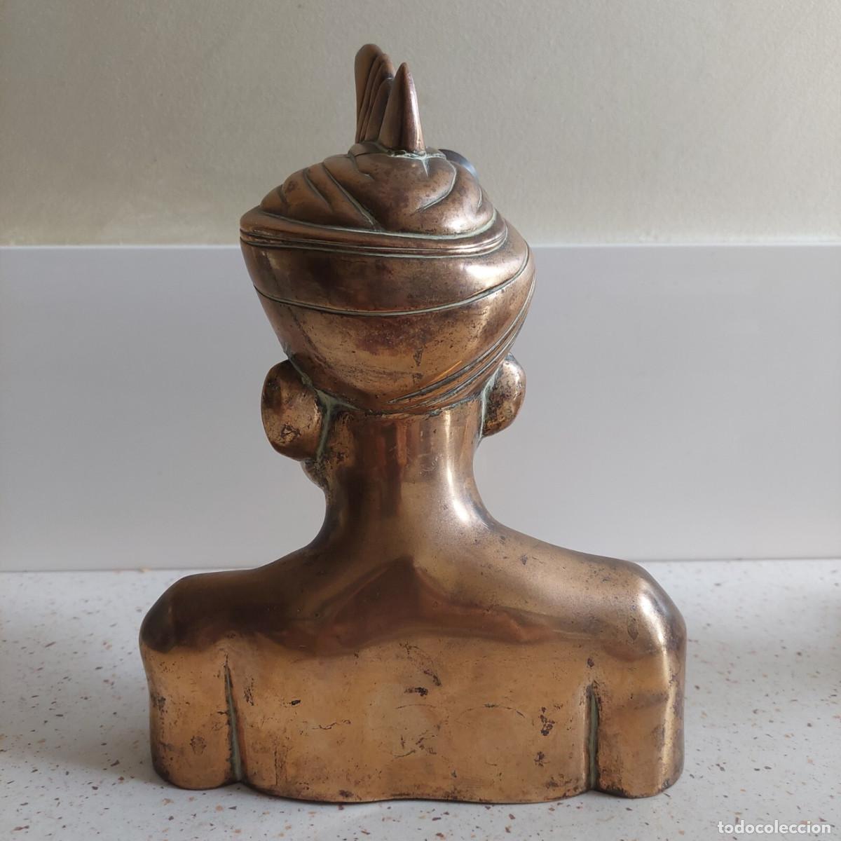 Arte: Cabezas de bronces decoracion balinesa - Foto 3