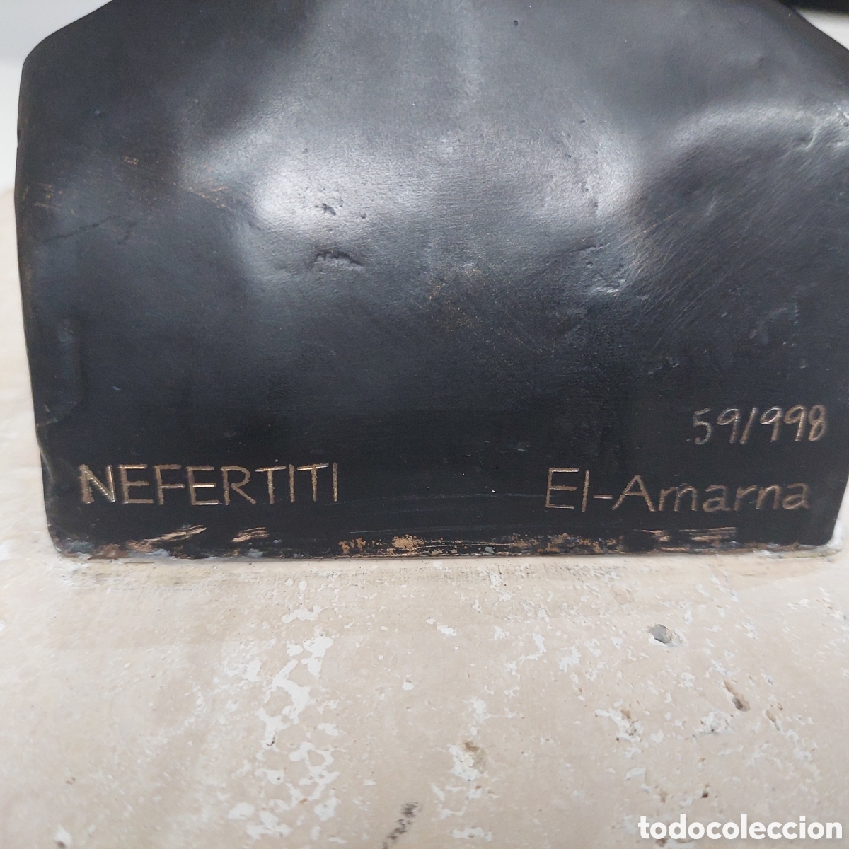 Arte: Busto de Nefertitis Bronce. - Foto 3