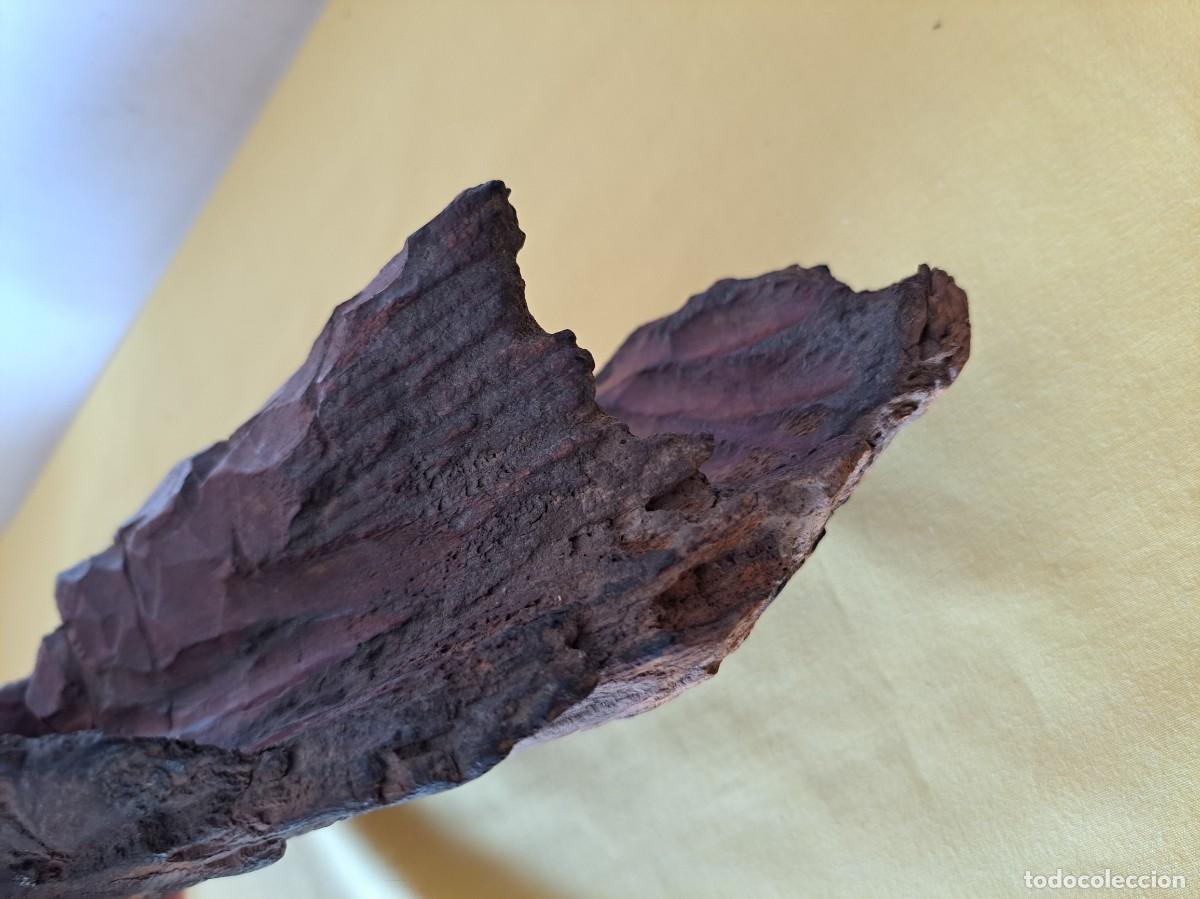 Arte: TRONCO DE MADERA TALLADO CON ELEFANTES - Foto 7