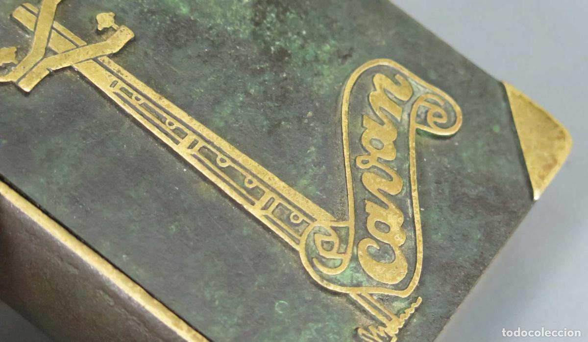 Arte: CAJA EN FORMA DE LIBRO. BRONCE. HACIA 1980 - Foto 2