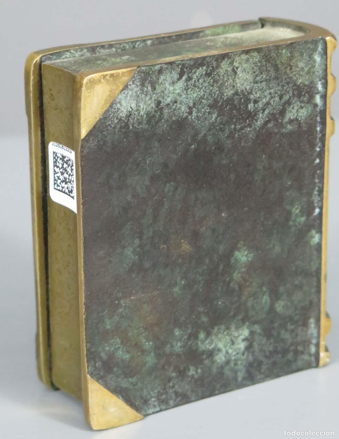 Arte: CAJA EN FORMA DE LIBRO. BRONCE. HACIA 1980 - Foto 3
