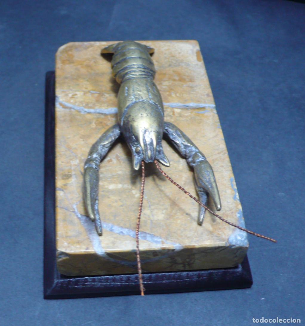 Arte: PEQUE&Ntilde;A LANGOSTA EN BRONCE - Foto 2
