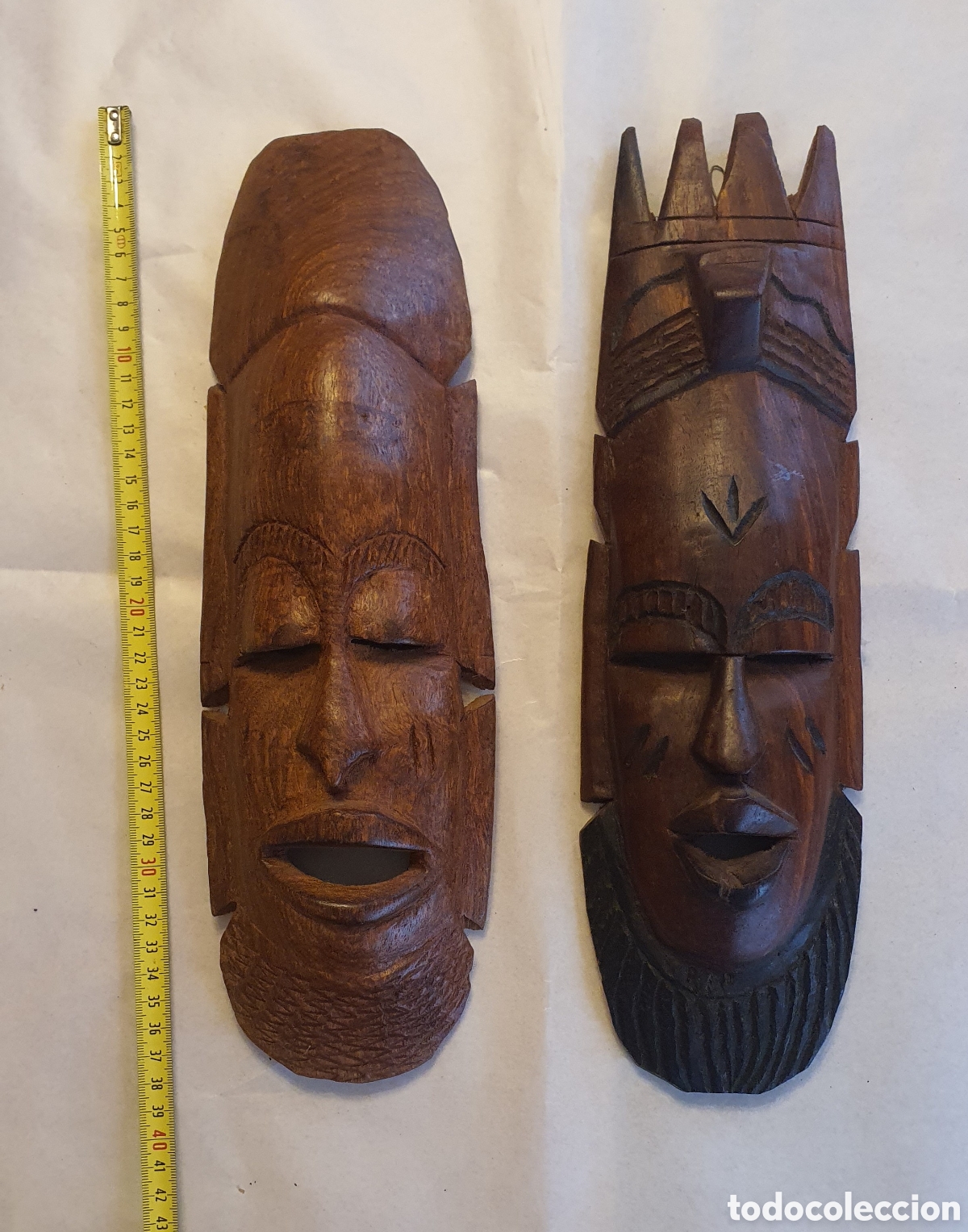 Arte: M&aacute;scaras africanas madera - Foto 2