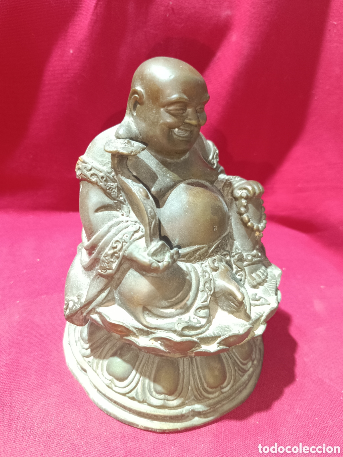 Arte: Pesada figura de Buda en bronce - Foto 2