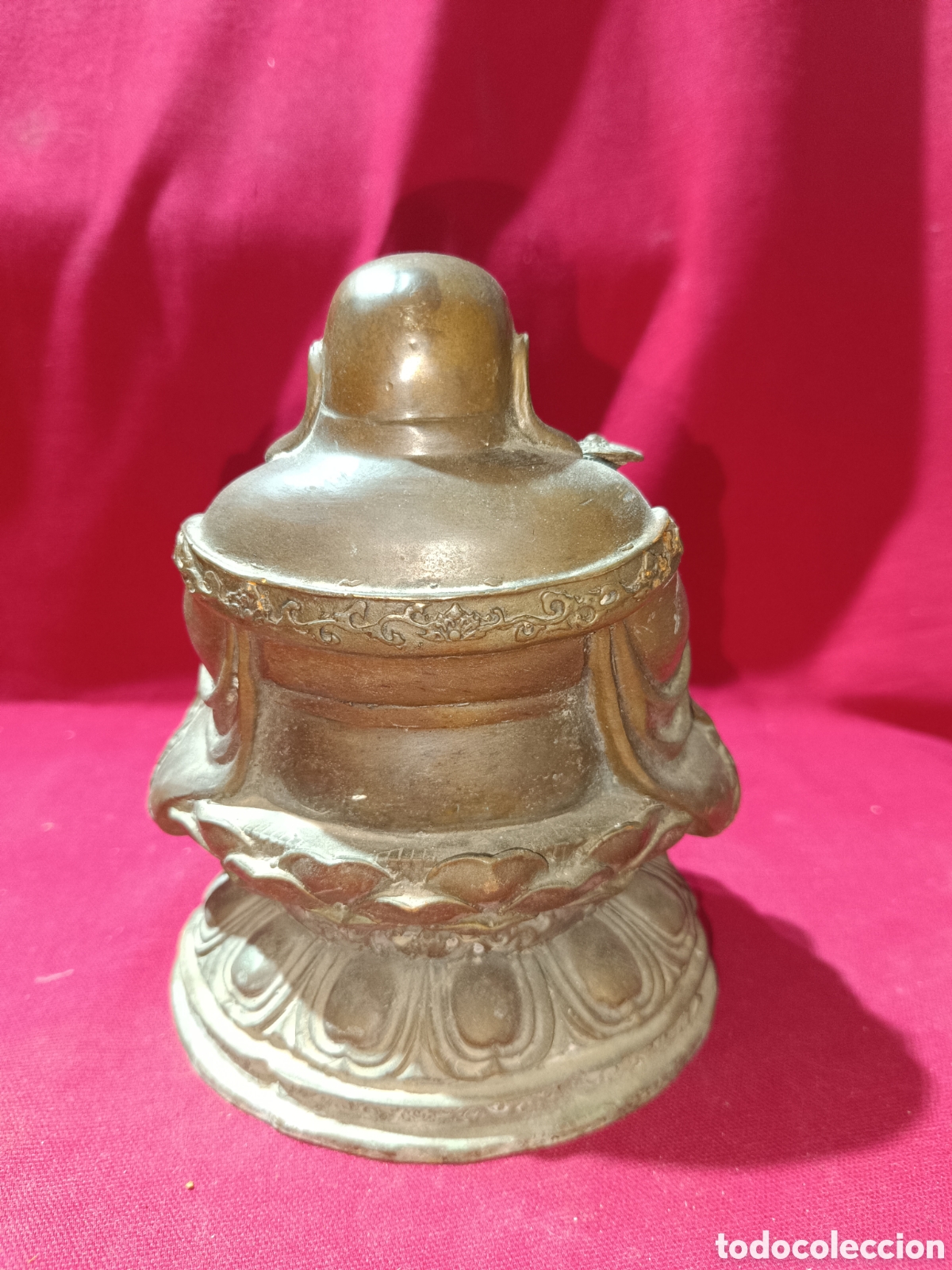 Arte: Pesada figura de Buda en bronce - Foto 4