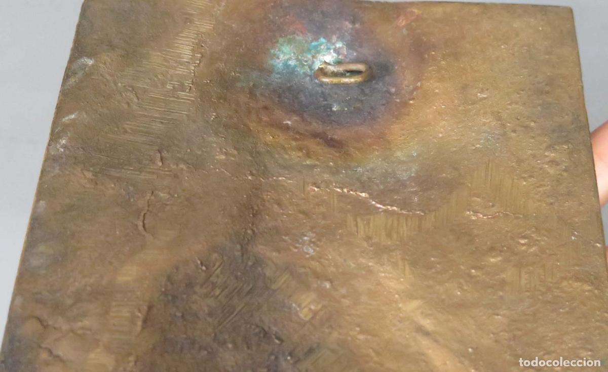 Arte: PLACA. COMPOSITOR STRAUSS. BRONCE. HACIA 1900 - Foto 3