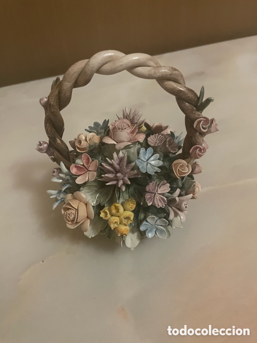 Arte: Cesto floral capodimonti - Foto 2
