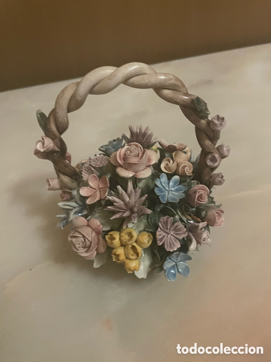 Arte: Cesto floral capodimonti - Foto 1