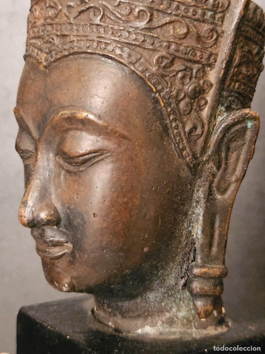 Arte: ANTIGUA EN BRONCE BUDA - Foto 3