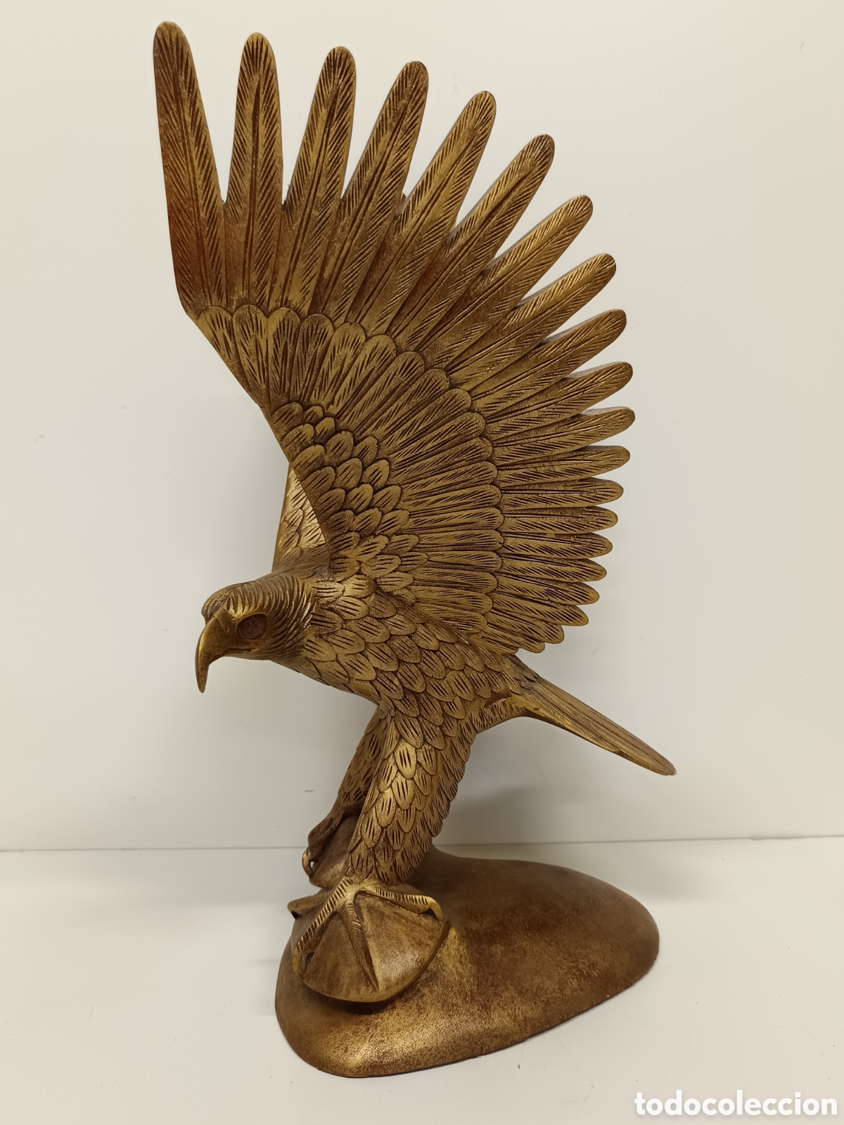 Arte: Gran &aacute;guila tallada en madera - Foto 4