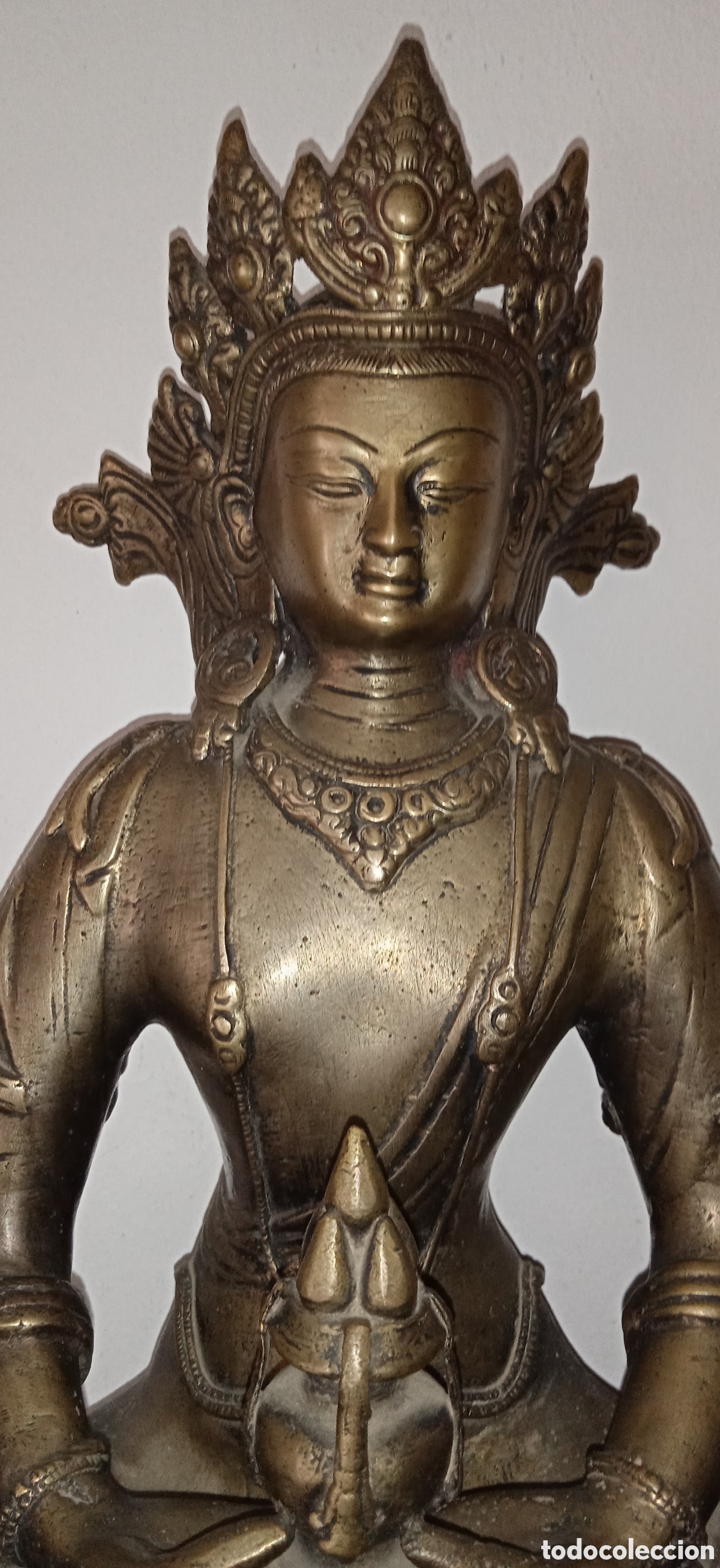 Arte: FIGURA DE BUDA EN BRONCE - Foto 2