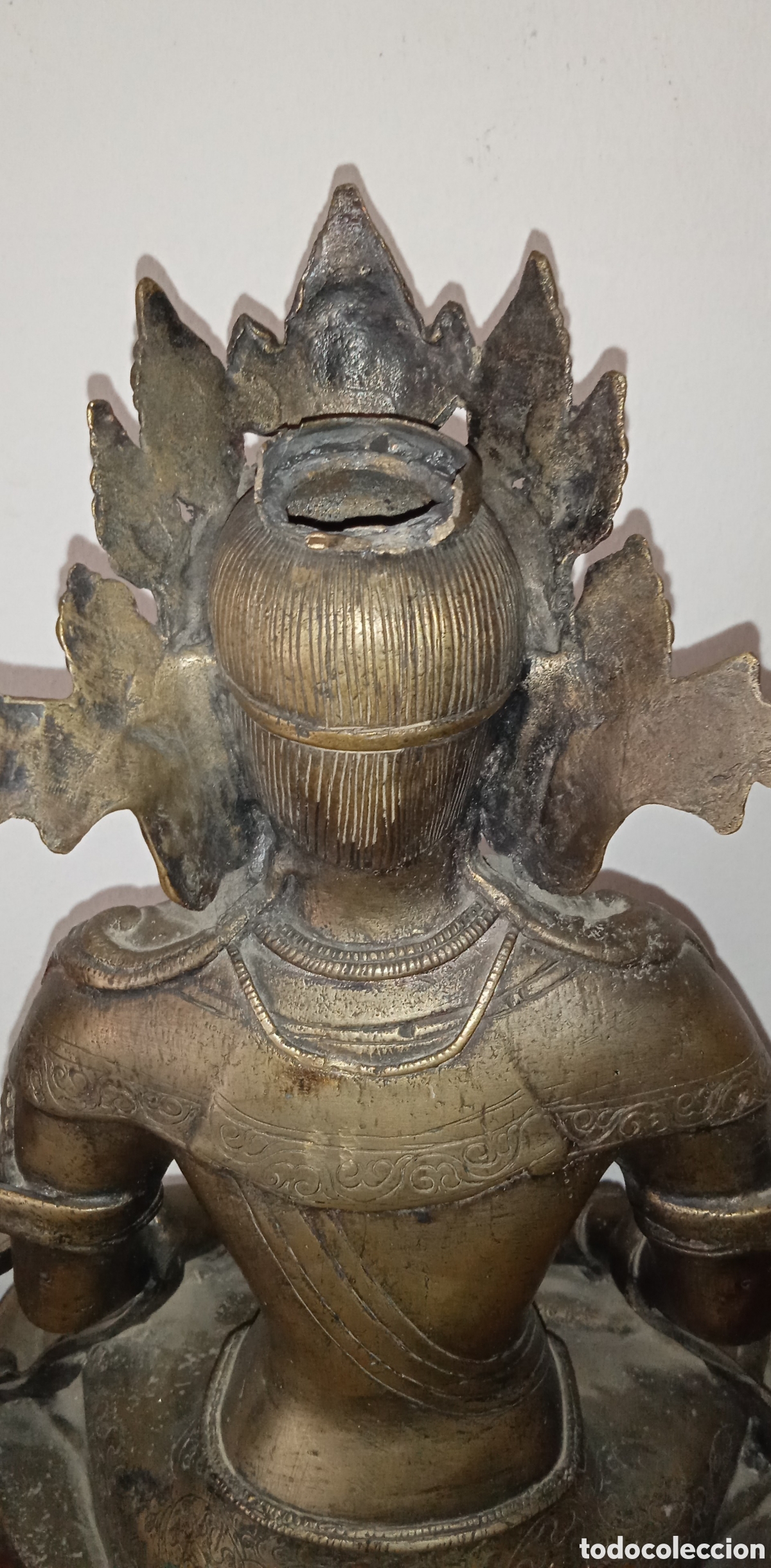 Arte: FIGURA DE BUDA EN BRONCE - Foto 5