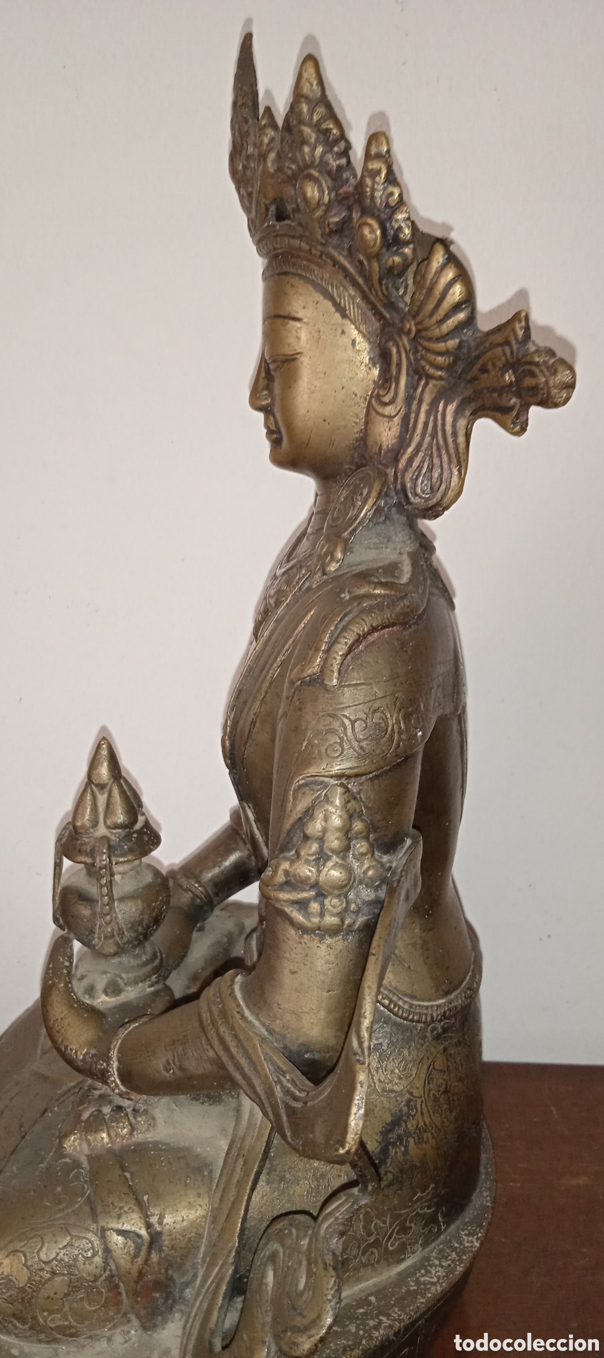 Arte: FIGURA DE BUDA EN BRONCE - Foto 8