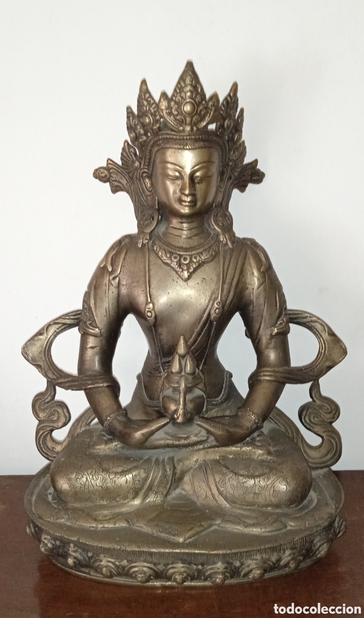 Arte: FIGURA DE BUDA EN BRONCE - Foto 9