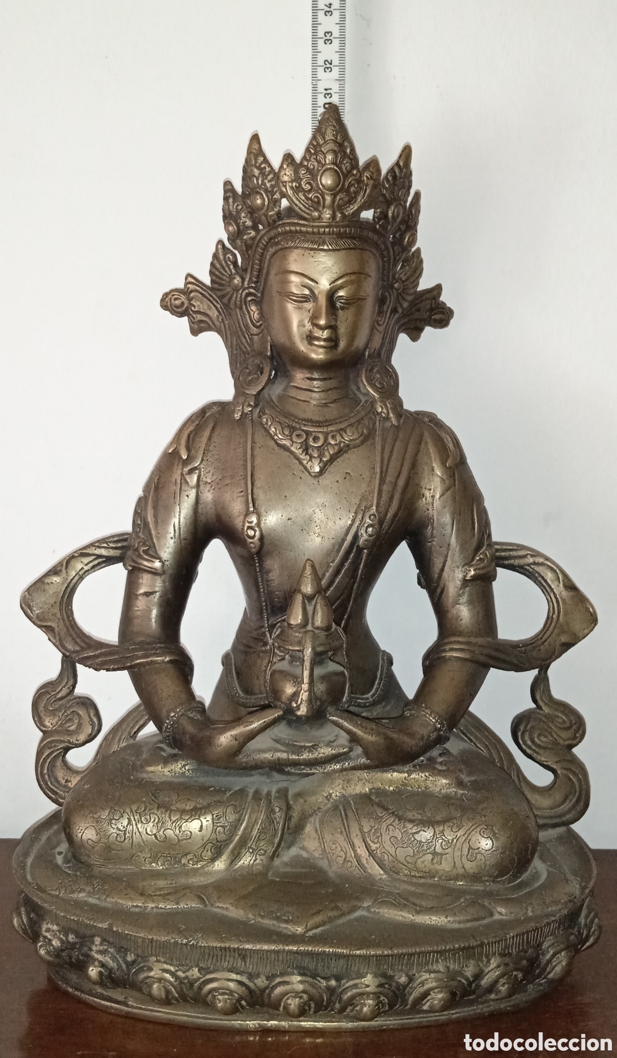 Arte: FIGURA DE BUDA EN BRONCE - Foto 11