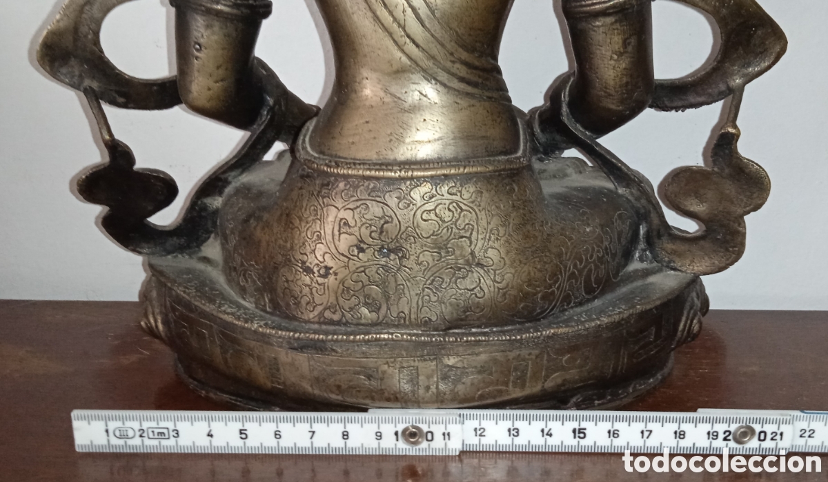 Arte: FIGURA DE BUDA EN BRONCE - Foto 13