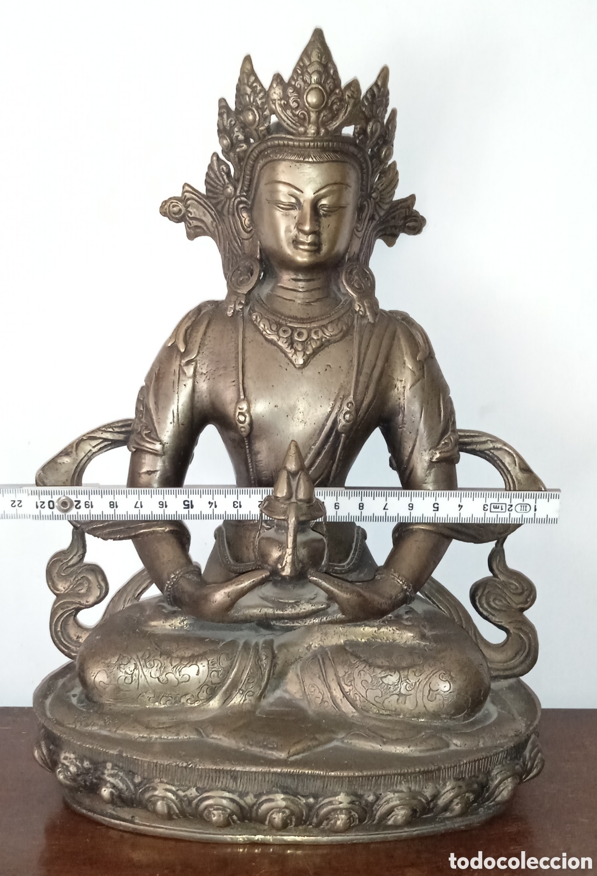 Arte: FIGURA DE BUDA EN BRONCE - Foto 15