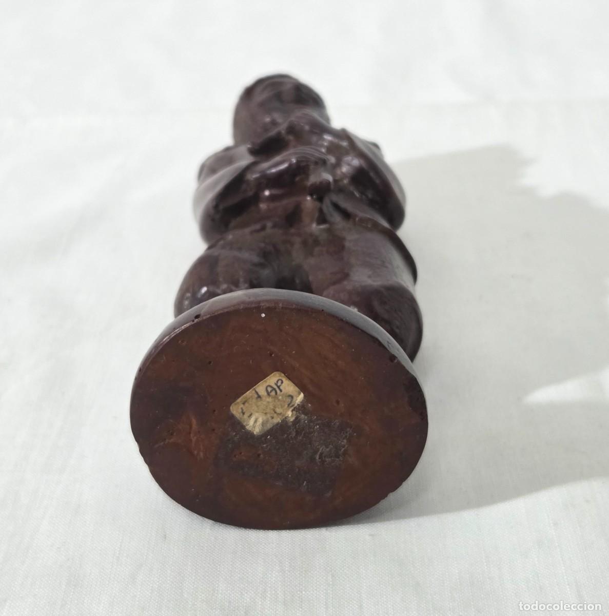 Arte: Figura de madera tallada, sonriente - Foto 5