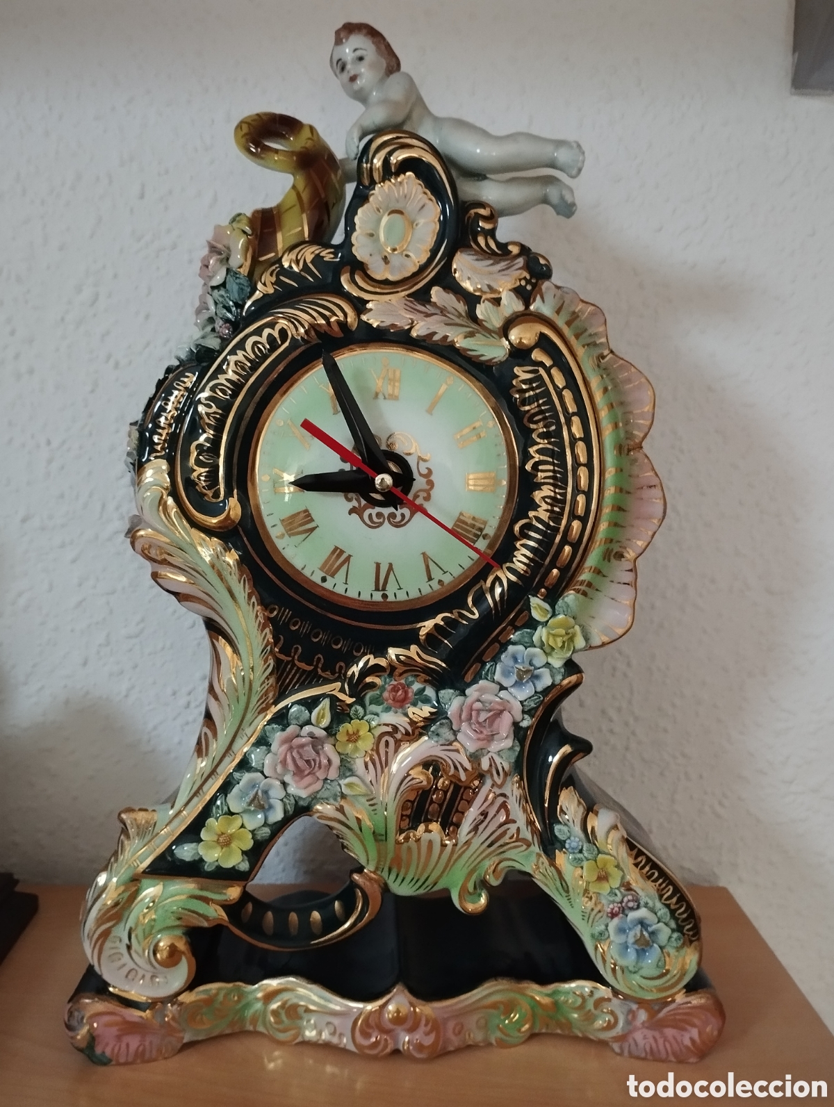 Arte: Antiguo Reloj Cer&aacute;mica. - Foto 2