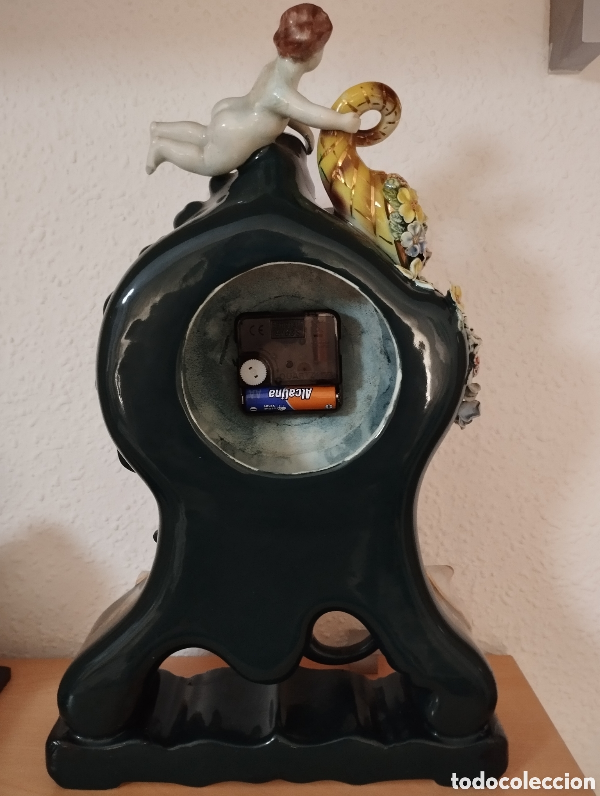 Arte: Antiguo Reloj Cer&aacute;mica. - Foto 7