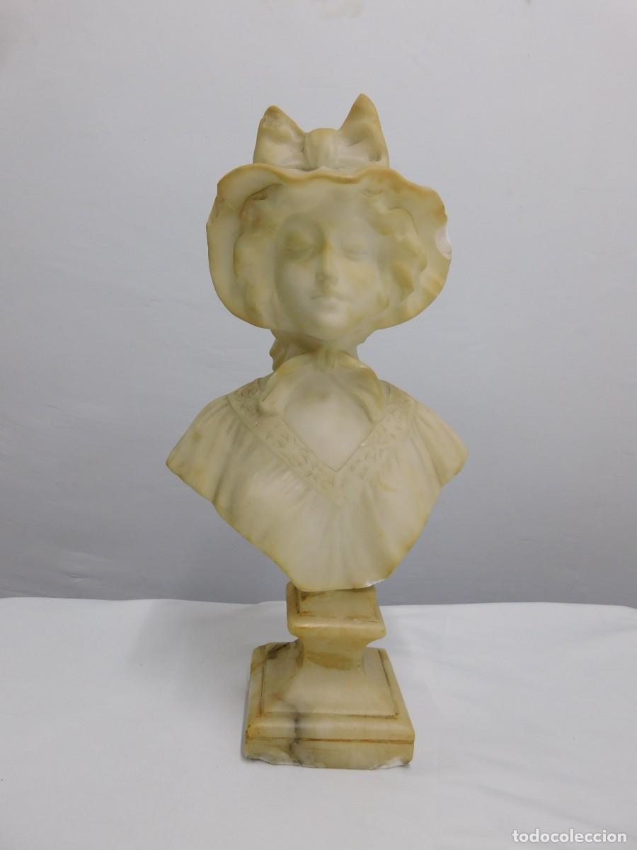 Arte: BUSTO DAMA DE ALABASTRO - Foto 1