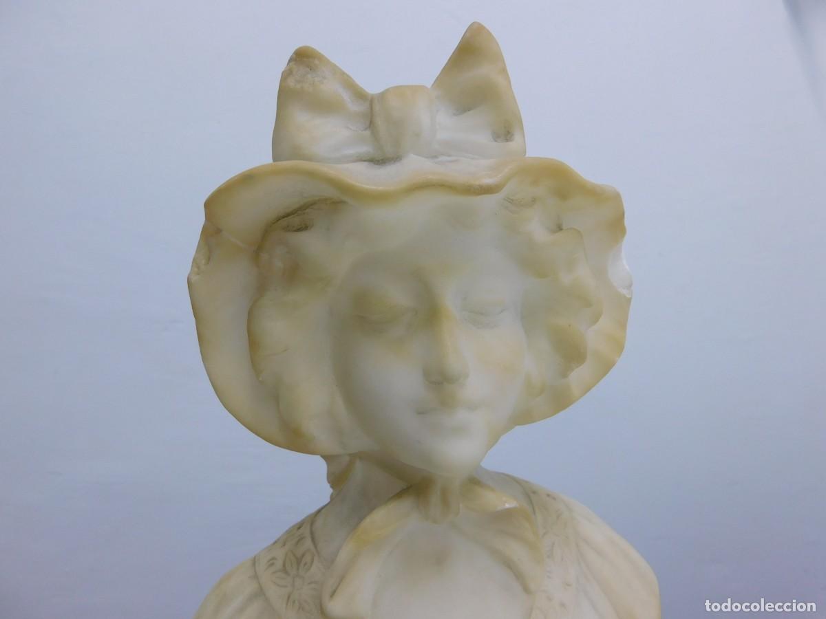 Arte: BUSTO DAMA DE ALABASTRO - Foto 8