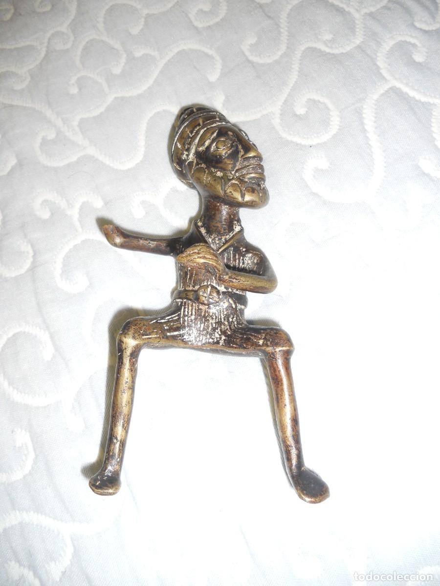 Arte: ANTIGUO QUERRERO AFRICANO DE BRONCE - Foto 2