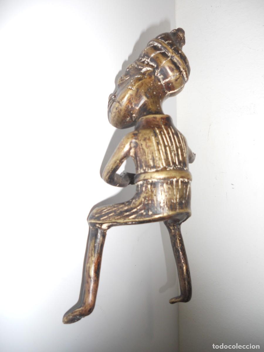 Arte: ANTIGUO QUERRERO AFRICANO DE BRONCE - Foto 4