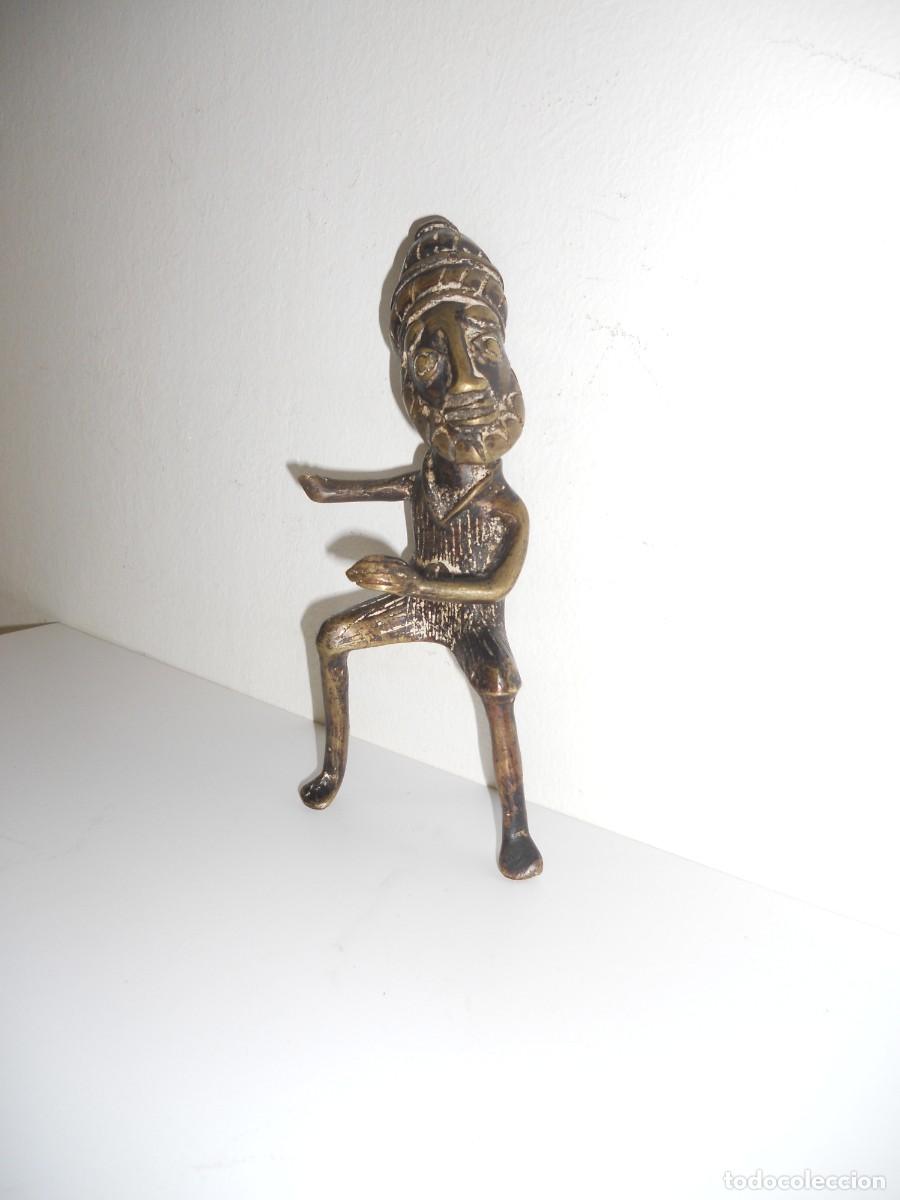 Arte: ANTIGUO QUERRERO AFRICANO DE BRONCE - Foto 1