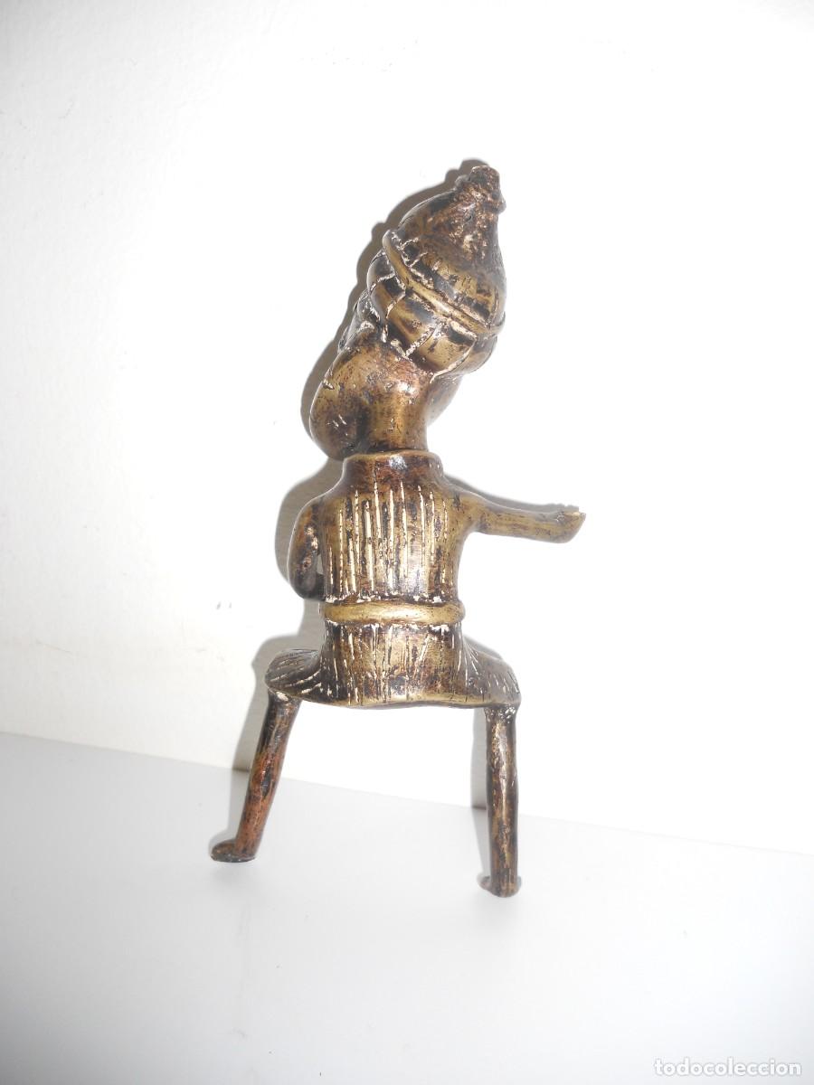 Arte: ANTIGUO QUERRERO AFRICANO DE BRONCE - Foto 5