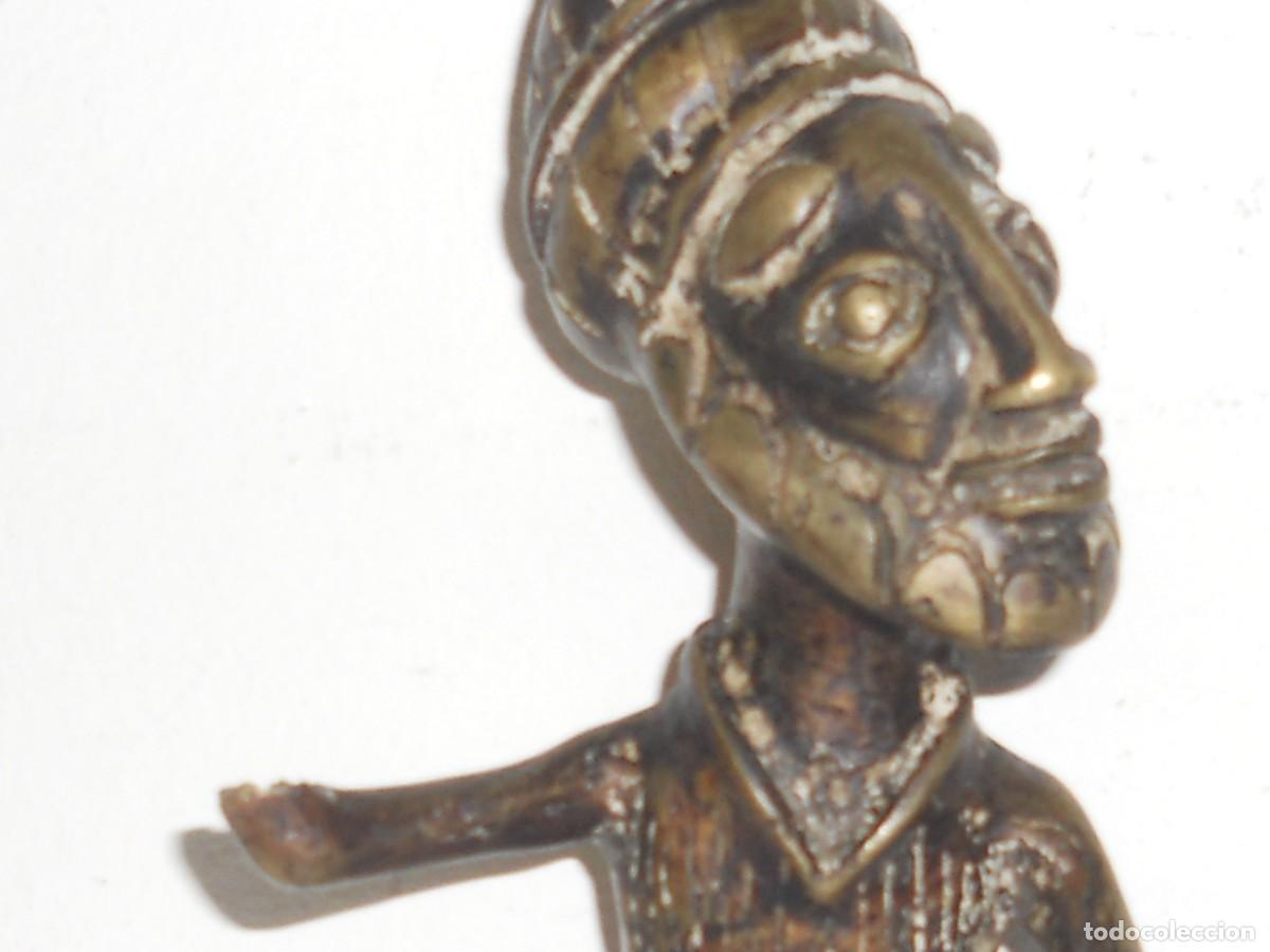 Arte: ANTIGUO QUERRERO AFRICANO DE BRONCE - Foto 10