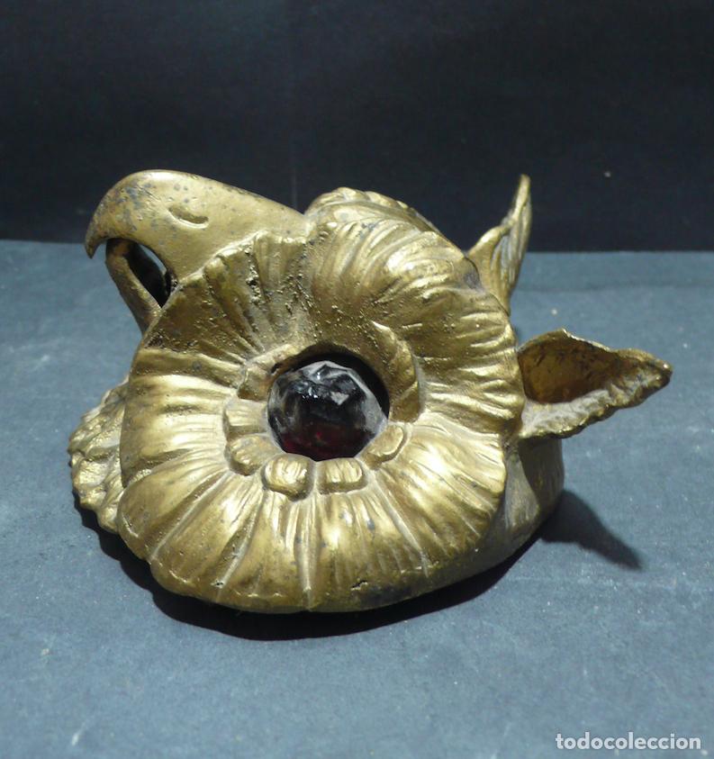 Arte: CABEZA DE BUHO BRONCE - Foto 2